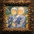 Vincent van gogh painting two childs at Orsay Museum in Paris